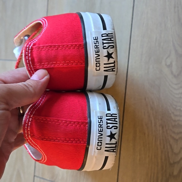 Converse Bold Red Canvas Sneakers - Picture 3 of 6